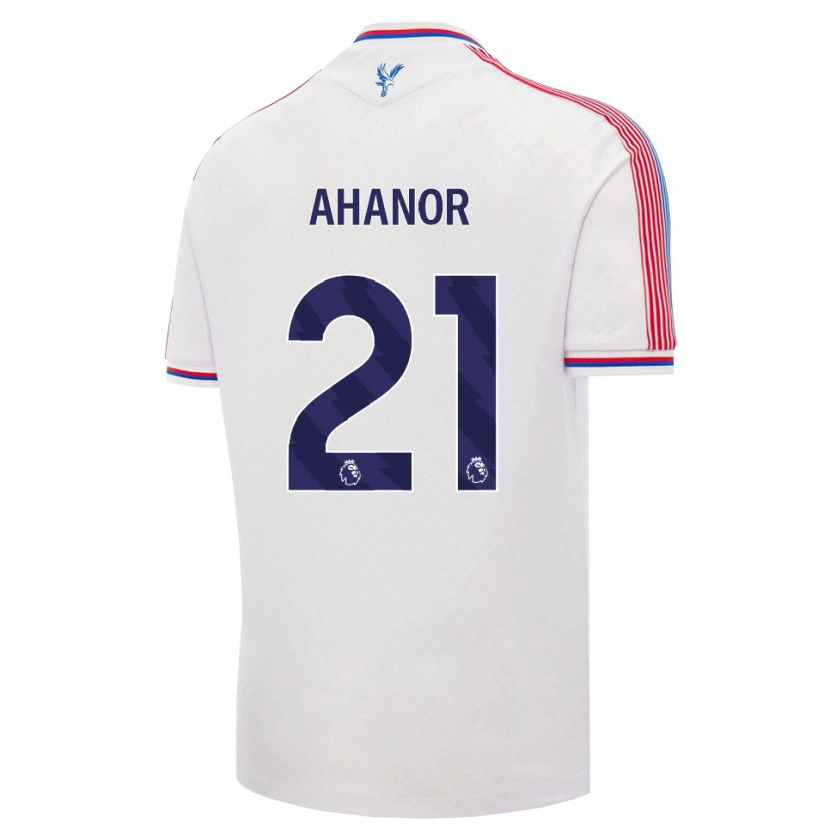 Danxen Niño Camiseta Honest Ahanor #21 Blanco Rojo Azul 1ª Equipación 2026/27 La Camisa