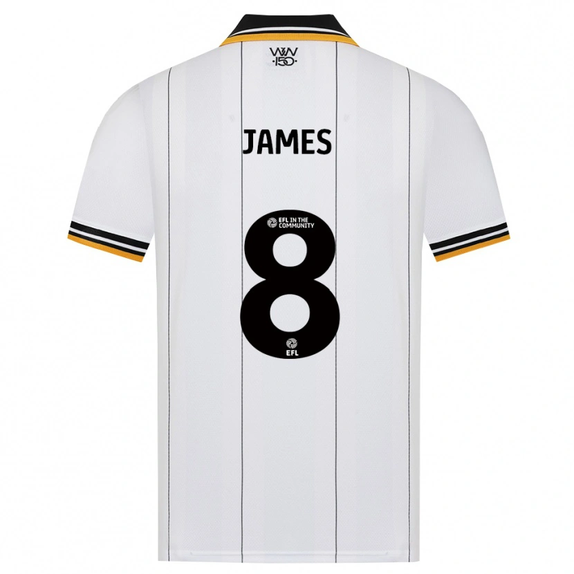 Danxen Niño Camiseta Jordan James #8 Naranja Blanco Negro 2ª Equipación 2026/27 La Camisa