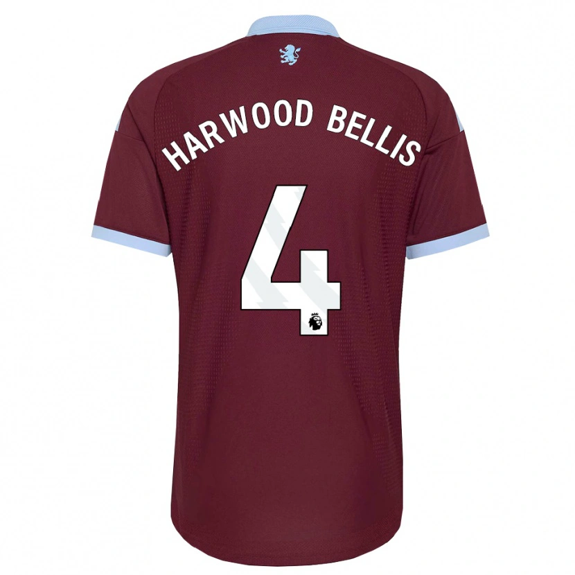 Danxen Niño Camiseta Taylor Harwood-Bellis #4 Azulaciano Borgoña 1ª Equipación 2026/27 La Camisa