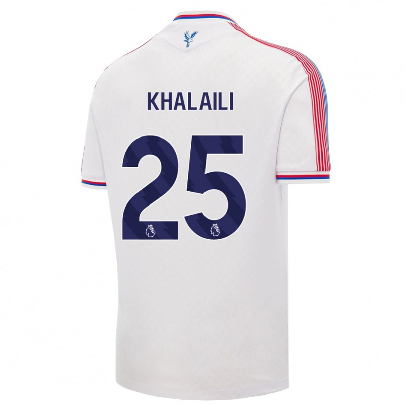 Danxen Niño Camiseta Anan Khalaili #25 Blanco Rojo Azul 1ª Equipación 2026/27 La Camisa