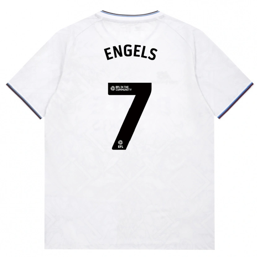 Danxen Hombre Camiseta Arne Engels #7 Borgoña Blanco 2ª Equipación 2026/27 La Camisa