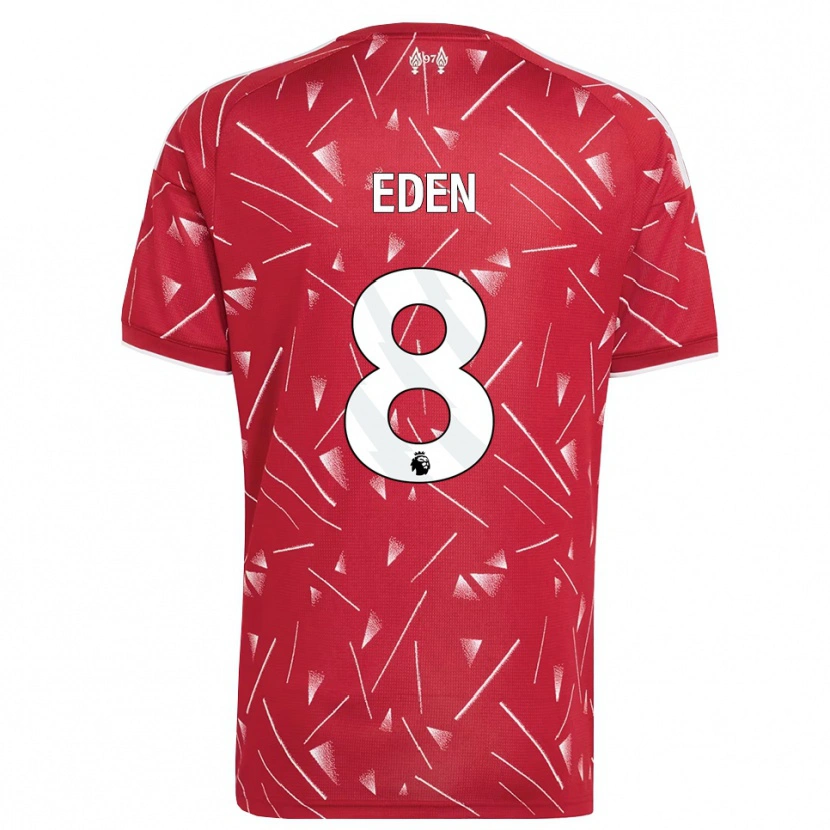Danxen Hombre Camiseta Luca Eden #8 Blanco Rojo 1ª Equipación 2026/27 La Camisa