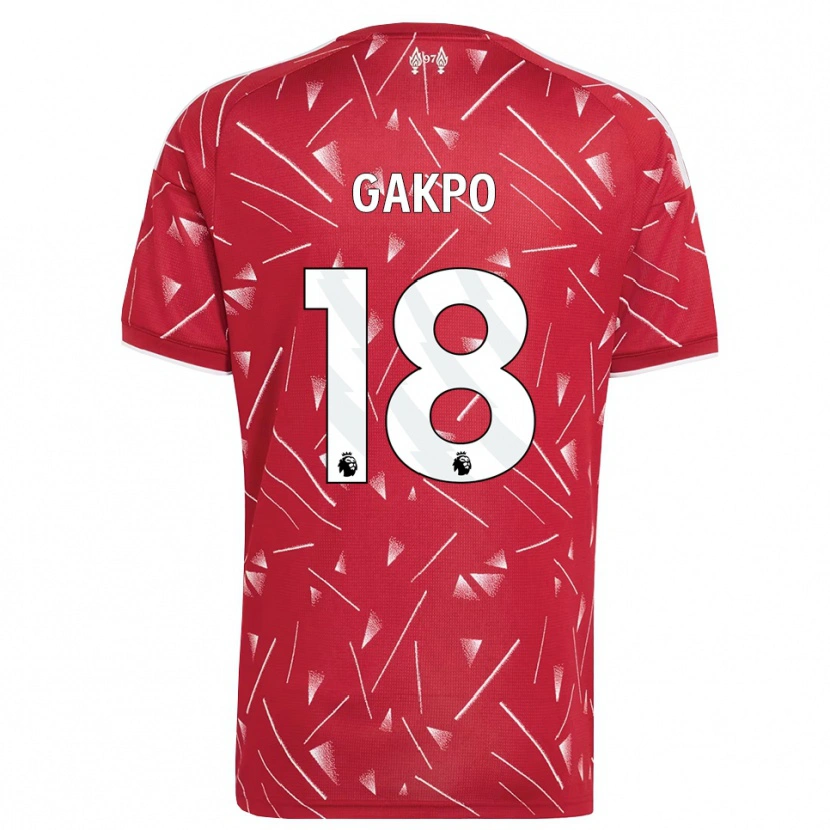 Danxen Hombre Camiseta Cody Gakpo #18 Blanco Rojo 1ª Equipación 2026/27 La Camisa