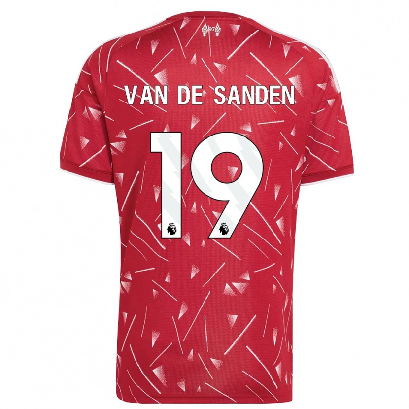 Danxen Hombre Camiseta Shanice Van De Sanden #19 Blanco Rojo 1ª Equipación 2026/27 La Camisa