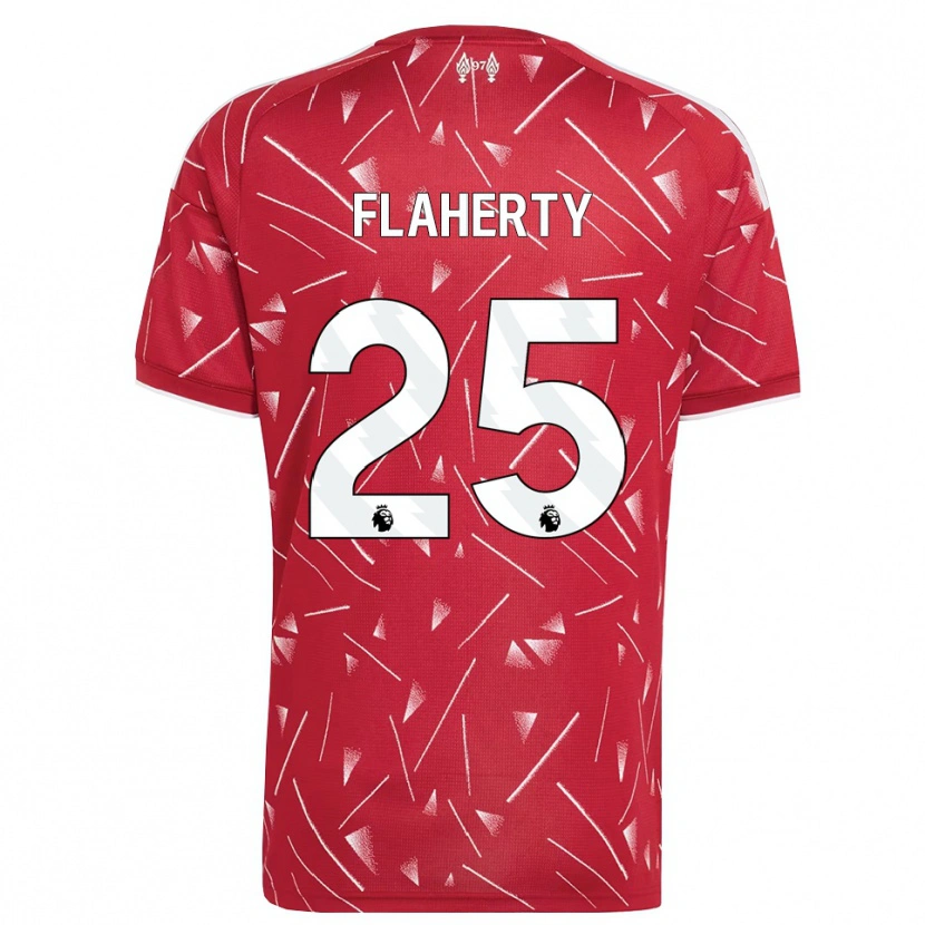 Danxen Hombre Camiseta Gilly Flaherty #25 Blanco Rojo 1ª Equipación 2026/27 La Camisa