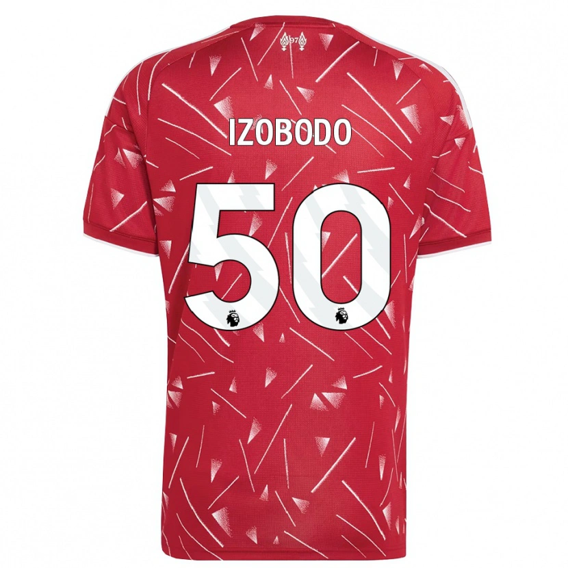 Danxen Hombre Camiseta Elijah Izobodo John #50 Blanco Rojo 1ª Equipación 2026/27 La Camisa