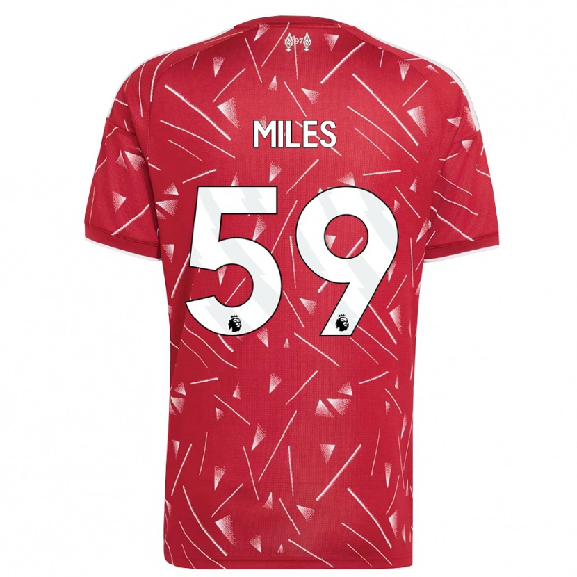 Danxen Hombre Camiseta Terence Miles #59 Blanco Rojo 1ª Equipación 2026/27 La Camisa