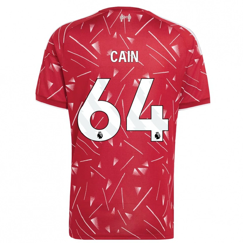 Danxen Hombre Camiseta Jake Cain #64 Blanco Rojo 1ª Equipación 2026/27 La Camisa