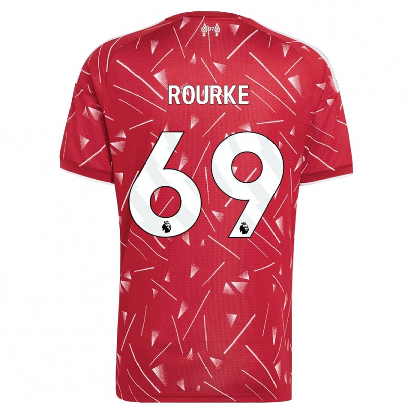 Danxen Hombre Camiseta Fidel O'rourke #69 Blanco Rojo 1ª Equipación 2026/27 La Camisa