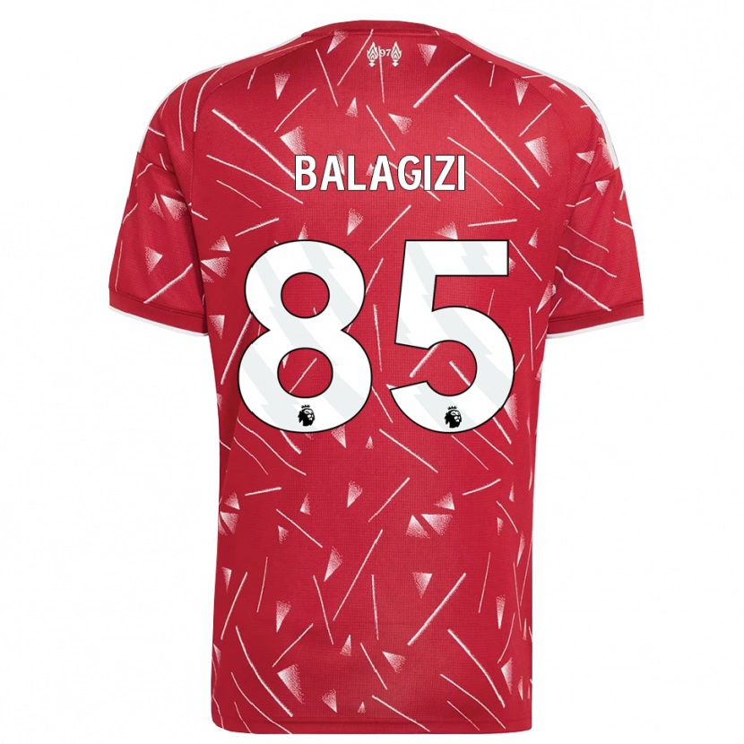 Danxen Hombre Camiseta James Balagizi #85 Blanco Rojo 1ª Equipación 2026/27 La Camisa