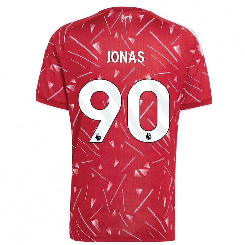 Danxen Hombre Camiseta Lee Jonas #90 Blanco Rojo 1ª Equipación 2026/27 La Camisa
