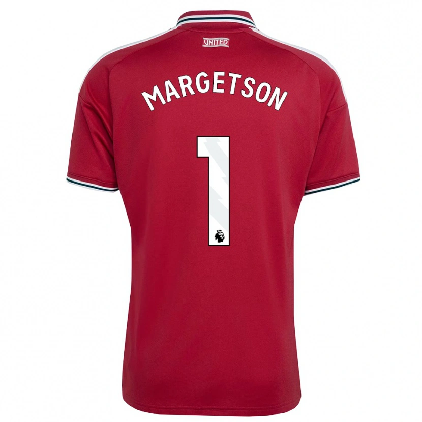 Danxen Hombre Camiseta Kit Margetson #1 Rojo Amarillo Blanco 1ª Equipación 2026/27 La Camisa