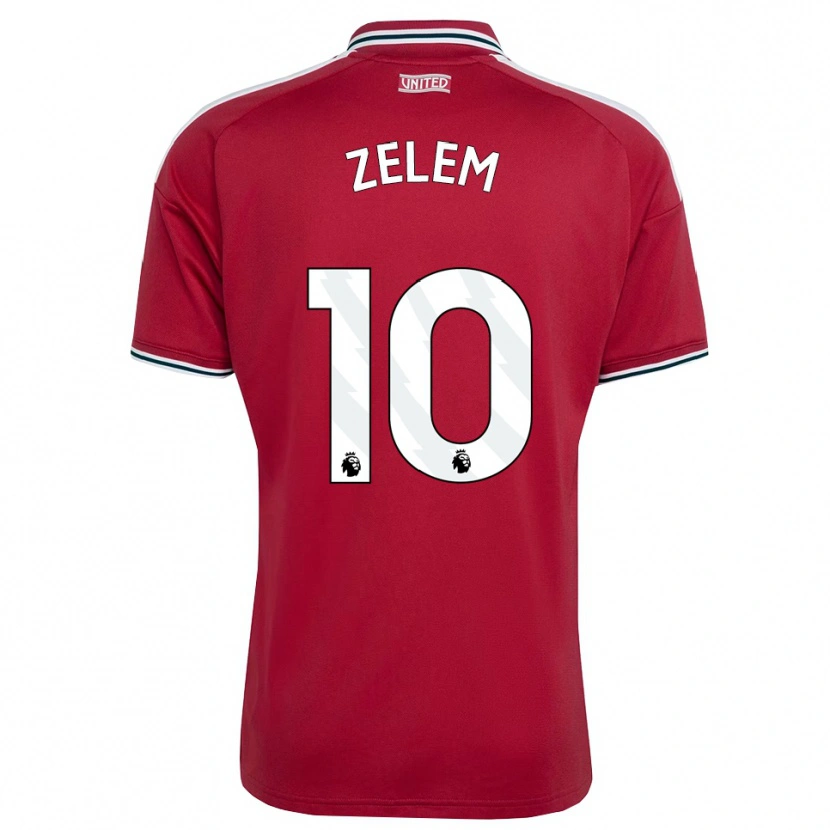 Danxen Hombre Camiseta Katie Zelem #10 Rojo Amarillo Blanco 1ª Equipación 2026/27 La Camisa