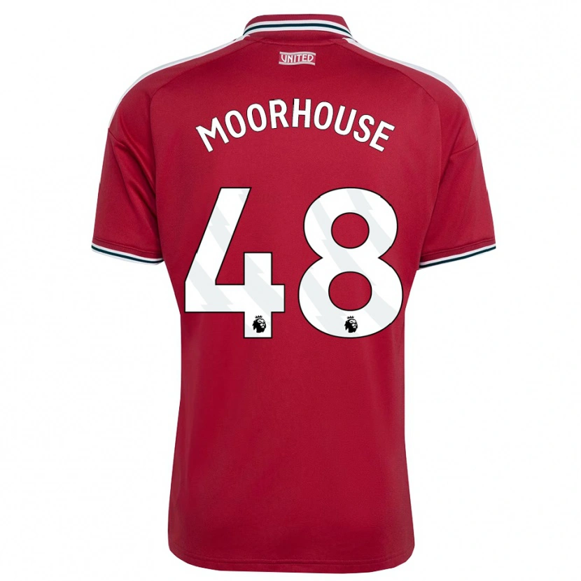 Danxen Hombre Camiseta Jack Moorhouse #48 Rojo Amarillo Blanco 1ª Equipación 2026/27 La Camisa