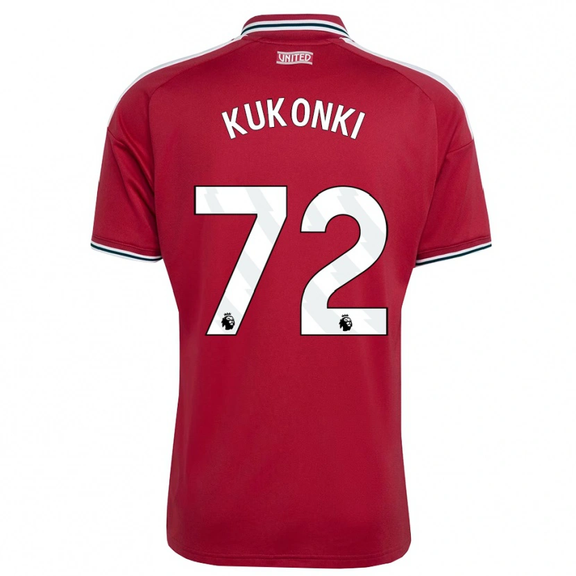 Danxen Hombre Camiseta Godwill Kukonki #72 Rojo Amarillo Blanco 1ª Equipación 2026/27 La Camisa
