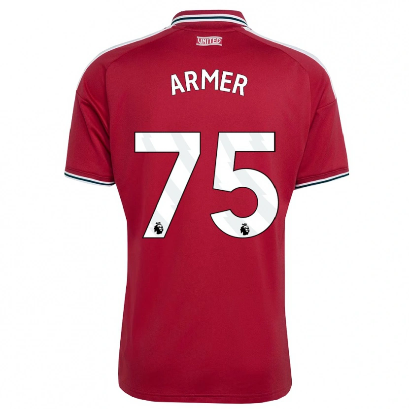 Danxen Hombre Camiseta Daniel Armer #75 Rojo Amarillo Blanco 1ª Equipación 2026/27 La Camisa