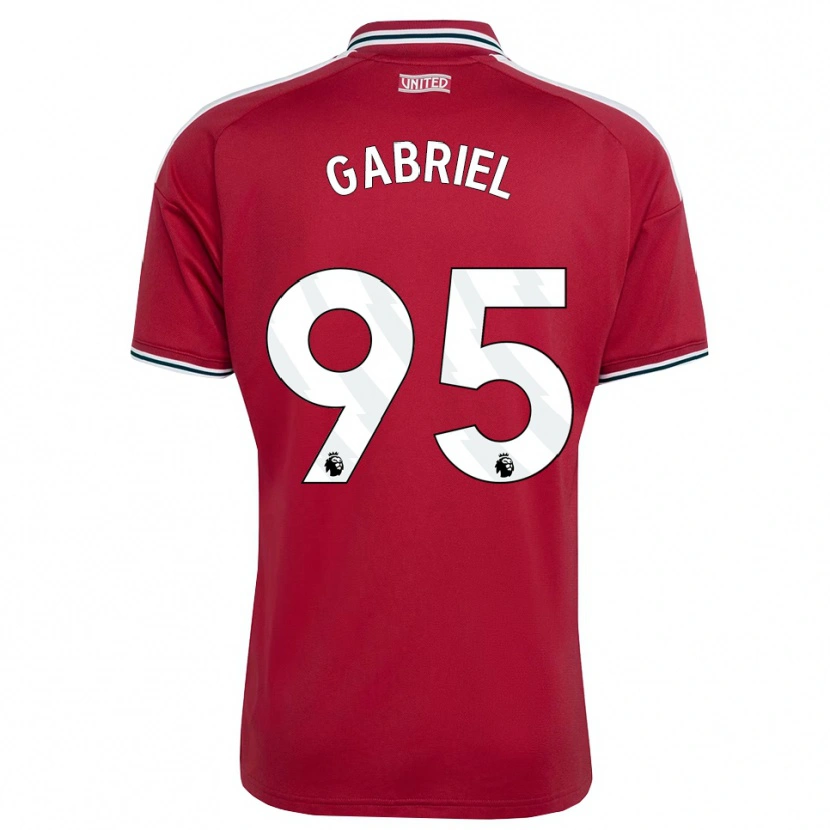 Danxen Hombre Camiseta Jj Gabriel #95 Rojo Amarillo Blanco 1ª Equipación 2026/27 La Camisa