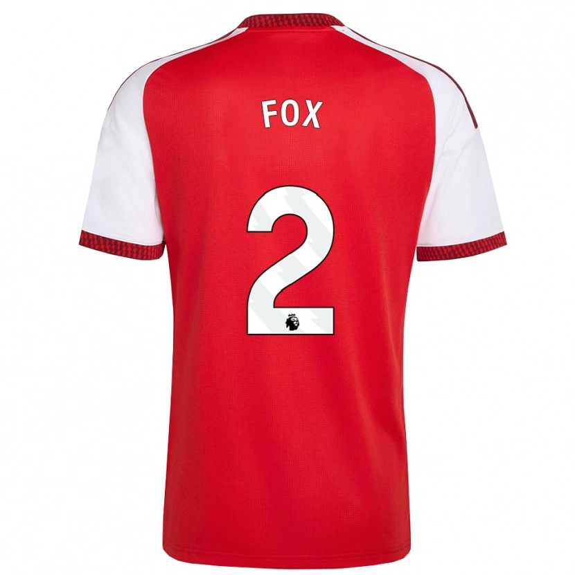 Danxen Hombre Camiseta Emily Fox #2 Rojo Blanco Negro 1ª Equipación 2026/27 La Camisa
