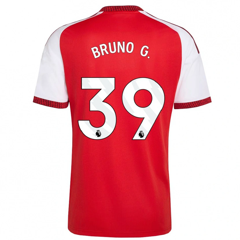 Danxen Hombre Camiseta Bruno Guimarães #39 Rojo Blanco Negro 1ª Equipación 2026/27 La Camisa