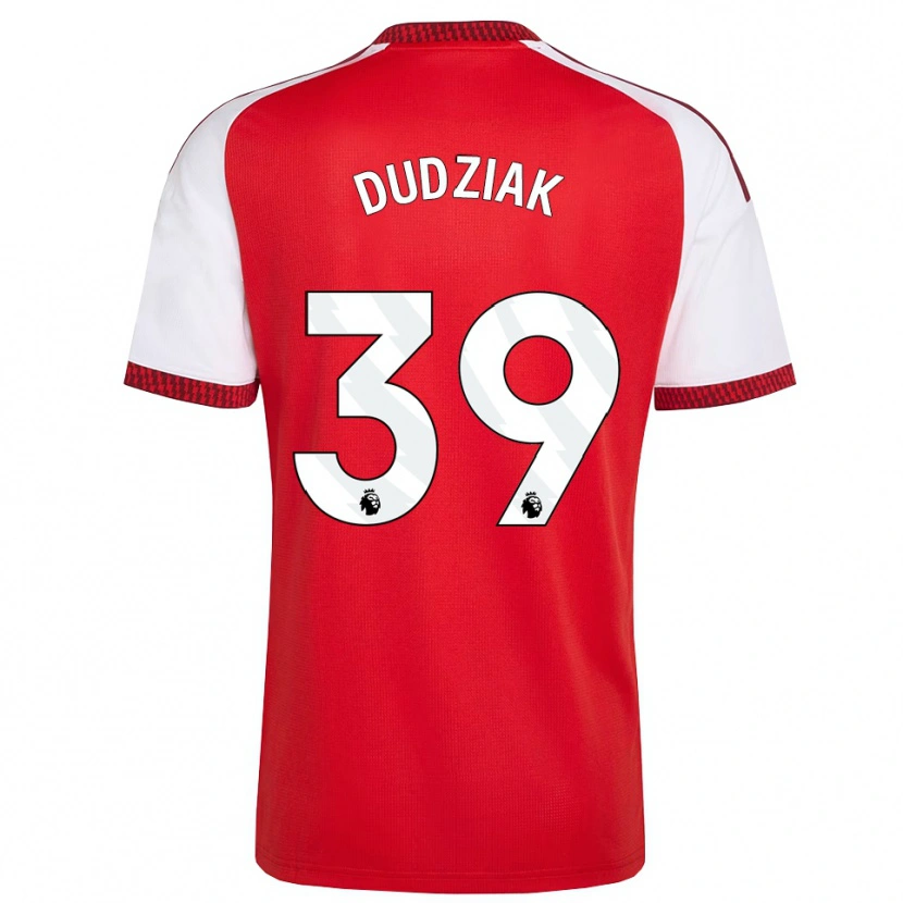 Danxen Hombre Camiseta Harrison Dudziak #39 Rojo Blanco Negro 1ª Equipación 2026/27 La Camisa