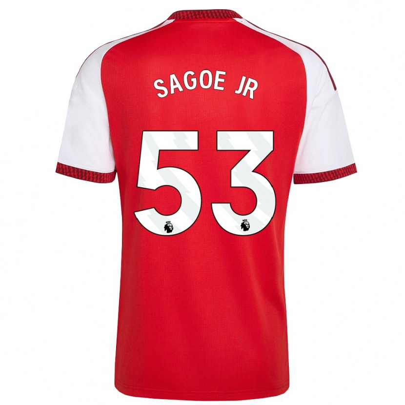 Danxen Hombre Camiseta Charles Sagoe Jr #53 Rojo Blanco Negro 1ª Equipación 2026/27 La Camisa