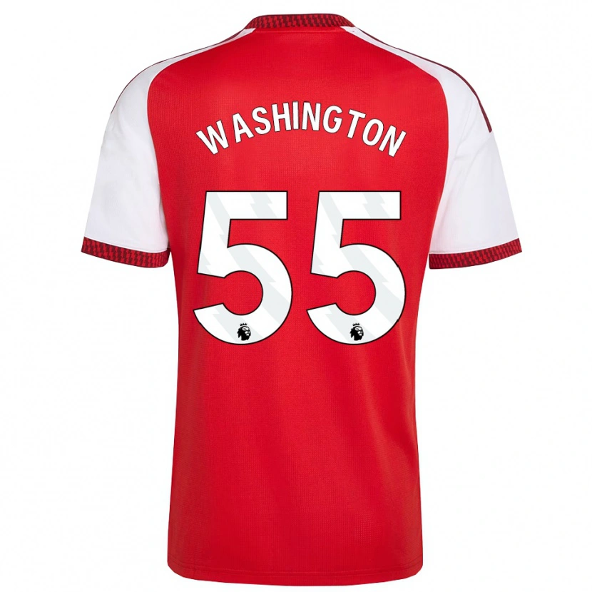 Danxen Hombre Camiseta Marcell Washington #55 Rojo Blanco Negro 1ª Equipación 2026/27 La Camisa