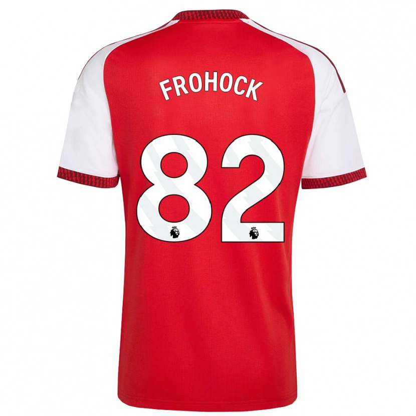 Danxen Hombre Camiseta Marley Frohock #82 Rojo Blanco Negro 1ª Equipación 2026/27 La Camisa
