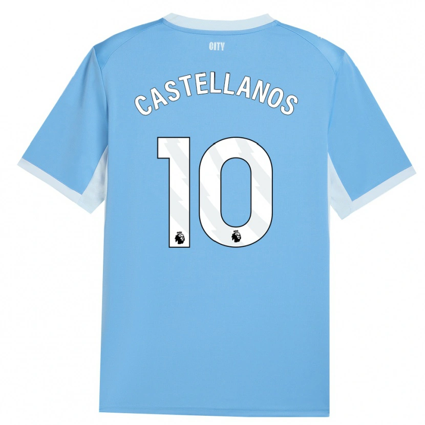 Danxen Hombre Camiseta Deyna Castellanos #10 Azulcieloclaro Blanco 1ª Equipación 2026/27 La Camisa