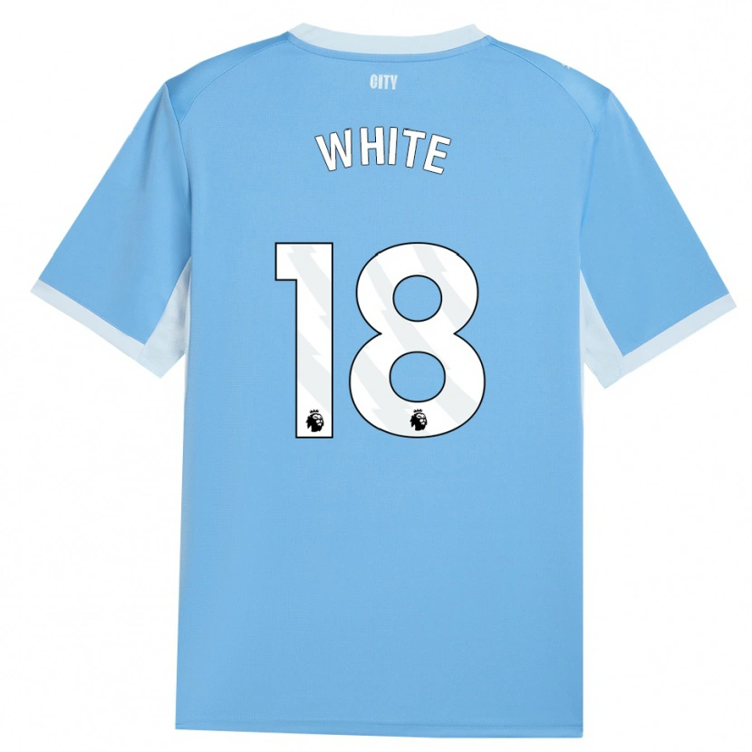 Danxen Hombre Camiseta Ellen White #18 Azulcieloclaro Blanco 1ª Equipación 2026/27 La Camisa