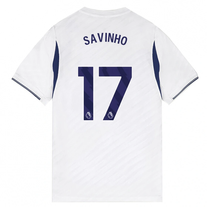 Danxen Hombre Camiseta Sávio Moreira De Oliveira #17 Blanco Rojo Púrpura 1ª Equipación 2026/27 La Camisa
