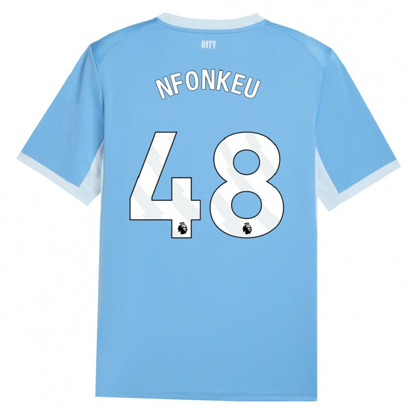 Danxen Hombre Camiseta Brooklyn Nfonkeu #48 Azulcieloclaro Blanco 1ª Equipación 2026/27 La Camisa
