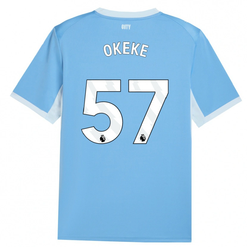Danxen Hombre Camiseta Michael Okeke #57 Azulcieloclaro Blanco 1ª Equipación 2026/27 La Camisa