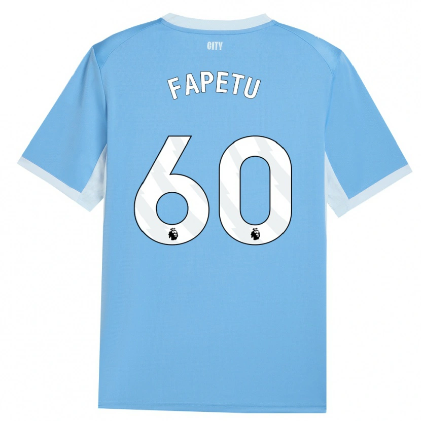 Danxen Hombre Camiseta Femi Fapetu #60 Azulcieloclaro Blanco 1ª Equipación 2026/27 La Camisa