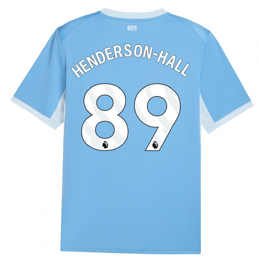 Danxen Hombre Camiseta Matty Henderson-Hall #89 Azulcieloclaro Blanco 1ª Equipación 2026/27 La Camisa