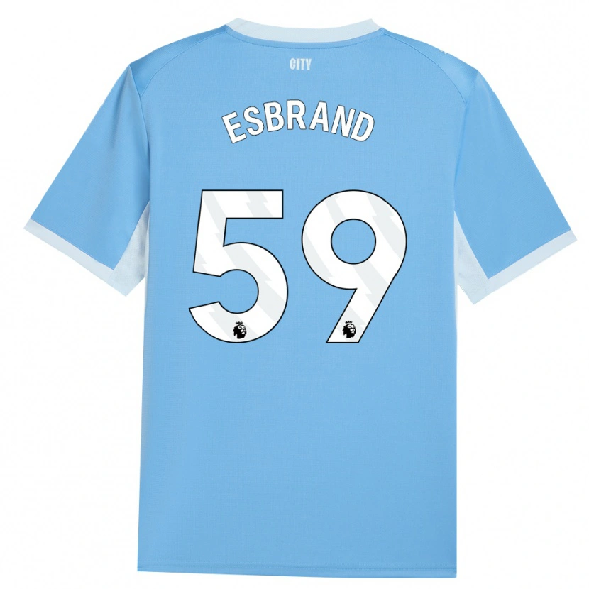 Danxen Hombre Camiseta Josh Wilson-Esbrand #59 Azulcieloclaro Blanco 1ª Equipación 2026/27 La Camisa