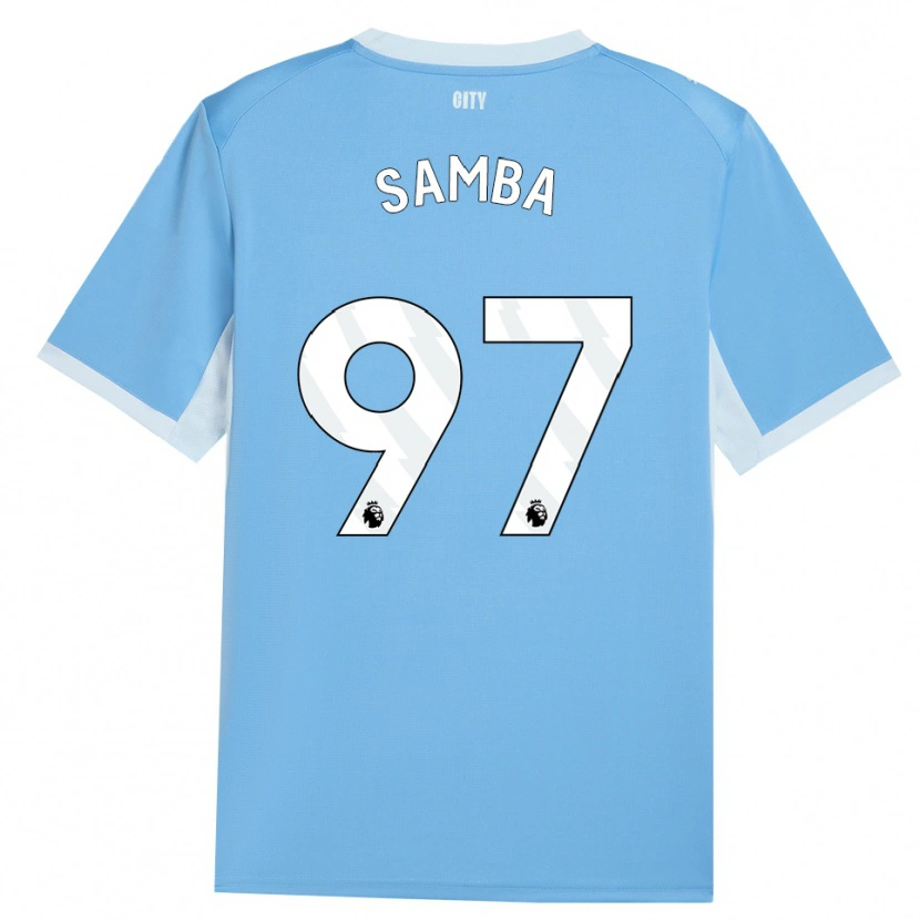 Danxen Hombre Camiseta Tyrone Samba #97 Azulcieloclaro Blanco 1ª Equipación 2026/27 La Camisa