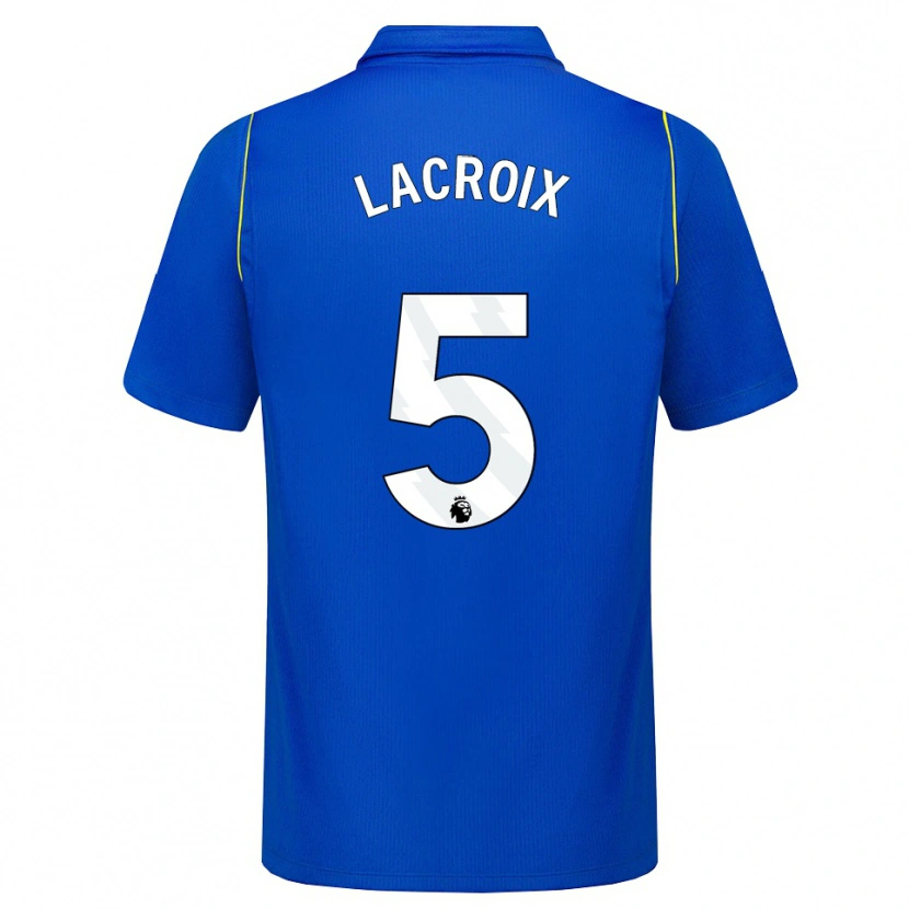 Danxen Hombre Camiseta Maxence Lacroix #5 Azul Amarillo 1ª Equipación 2026/27 La Camisa