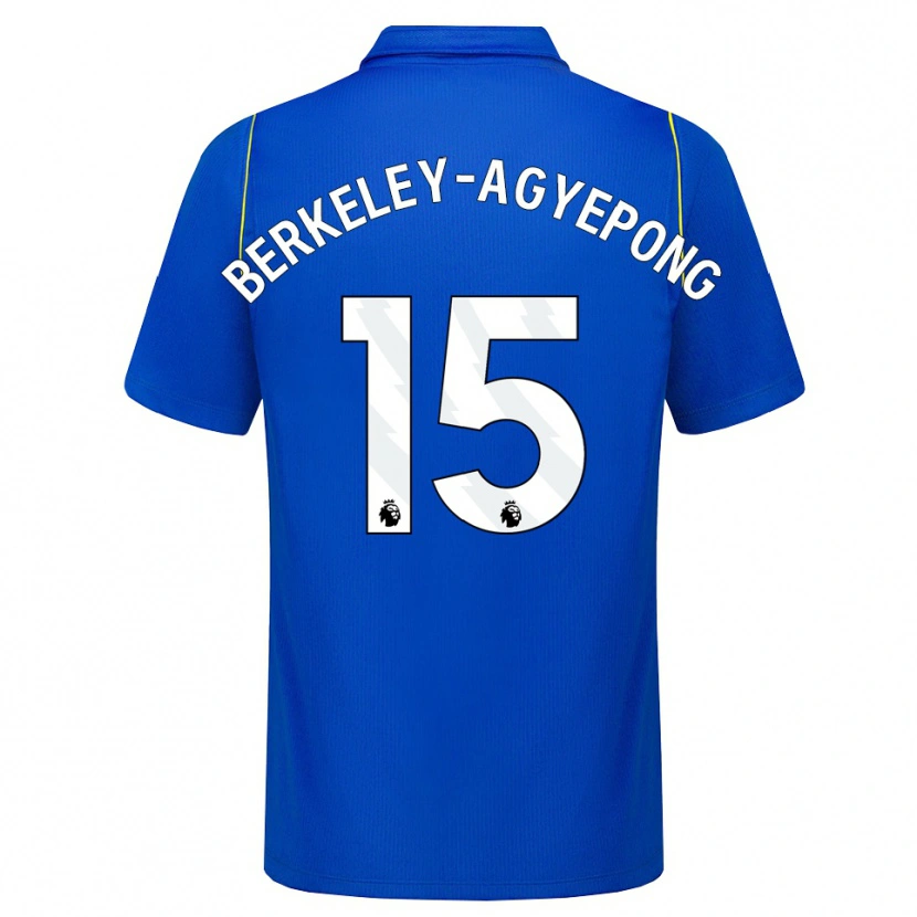 Danxen Hombre Camiseta Jeremiah Berkeley-Agyepong #15 Azul Amarillo 1ª Equipación 2026/27 La Camisa