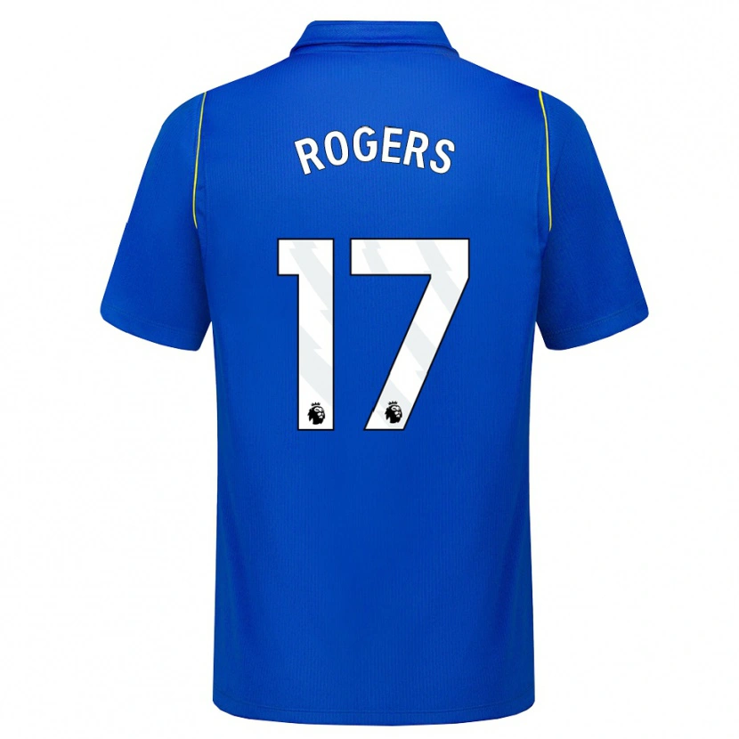 Danxen Hombre Camiseta Morgan Rogers #17 Azul Amarillo 1ª Equipación 2026/27 La Camisa