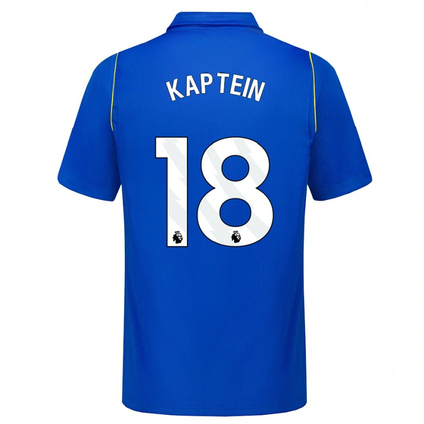 Danxen Hombre Camiseta Wieke Kaptein #18 Azul Amarillo 1ª Equipación 2026/27 La Camisa