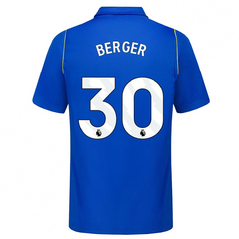 Danxen Hombre Camiseta Ann-Katrin Berger #30 Azul Amarillo 1ª Equipación 2026/27 La Camisa