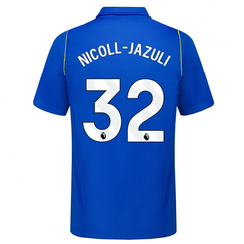 Danxen Hombre Camiseta Mahdi Nicoll-Jazuli #32 Azul Amarillo 1ª Equipación 2026/27 La Camisa
