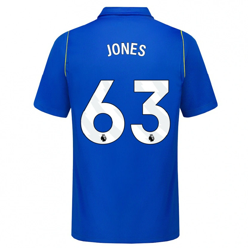 Danxen Hombre Camiseta Vera Jones #63 Azul Amarillo 1ª Equipación 2026/27 La Camisa