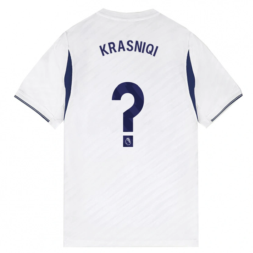 Danxen Hombre Camiseta Elliot Krasniqi #0 Blanco Rojo Púrpura 1ª Equipación 2026/27 La Camisa