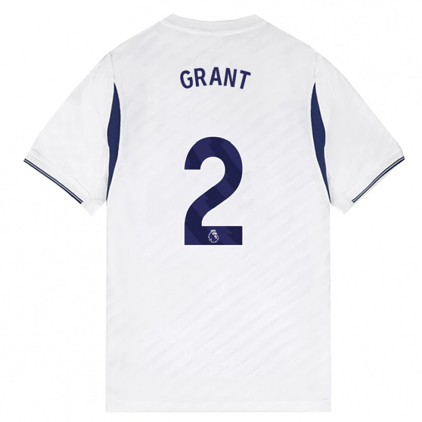 Danxen Hombre Camiseta Charlotte Grant #2 Blanco Rojo Púrpura 1ª Equipación 2026/27 La Camisa