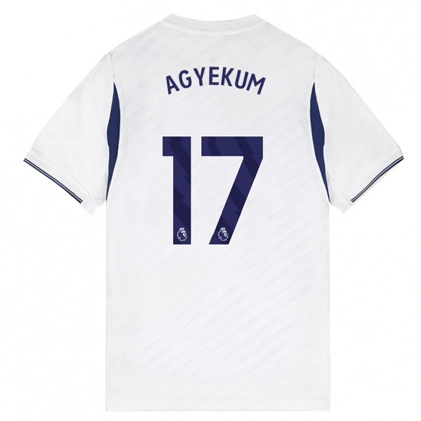 Danxen Hombre Camiseta Ezra Agyekum #17 Blanco Rojo Púrpura 1ª Equipación 2026/27 La Camisa