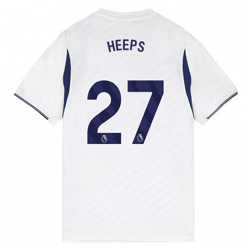 Danxen Hombre Camiseta Eleanor Heeps #27 Blanco Rojo Púrpura 1ª Equipación 2026/27 La Camisa