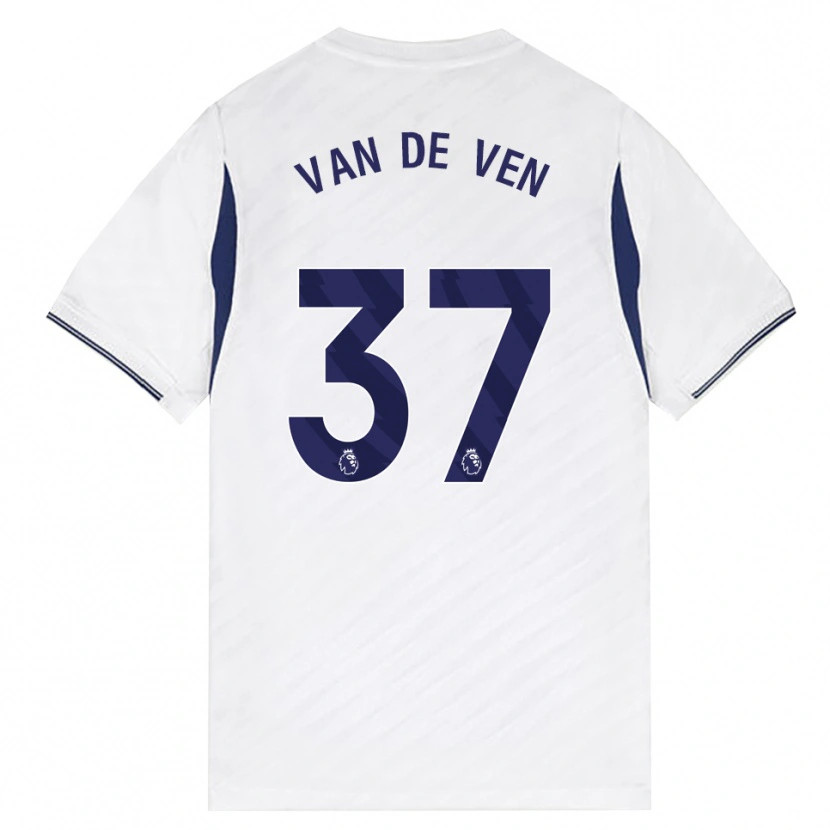 Danxen Hombre Camiseta Micky Van De Ven #37 Blanco Rojo Púrpura 1ª Equipación 2026/27 La Camisa