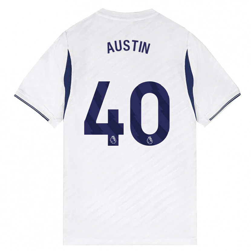Danxen Hombre Camiseta Brandon Austin #40 Blanco Rojo Púrpura 1ª Equipación 2026/27 La Camisa