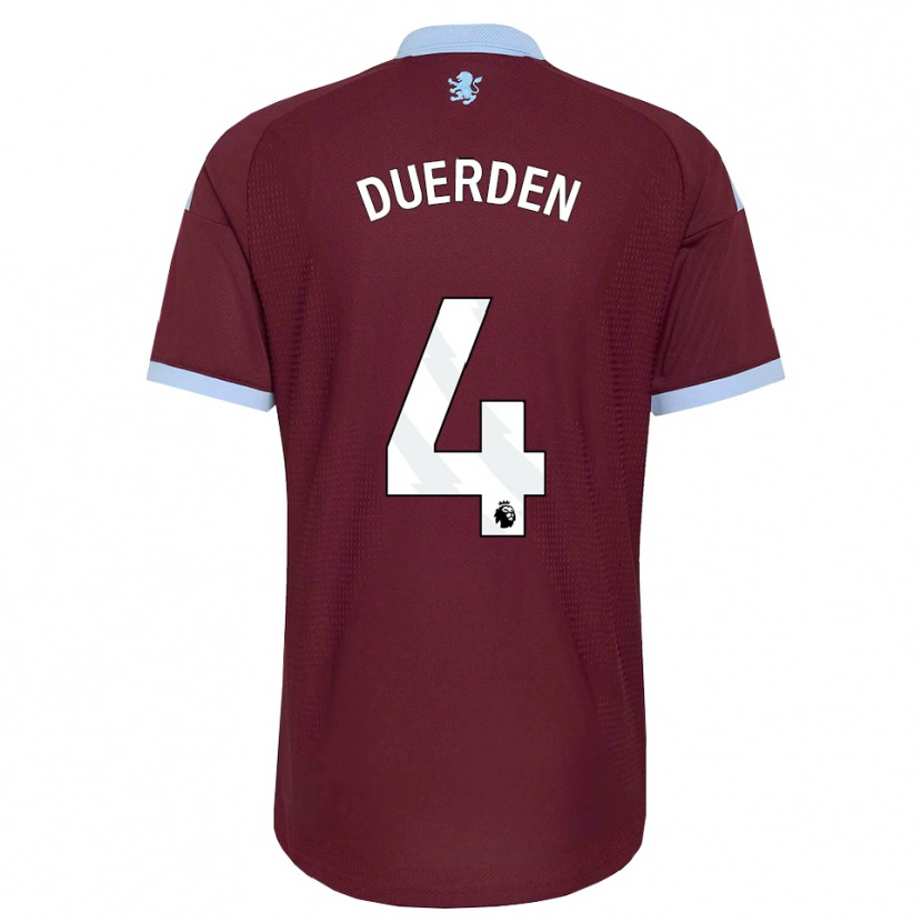 Danxen Hombre Camiseta Archie Duerden #4 Azulaciano Borgoña 1ª Equipación 2026/27 La Camisa